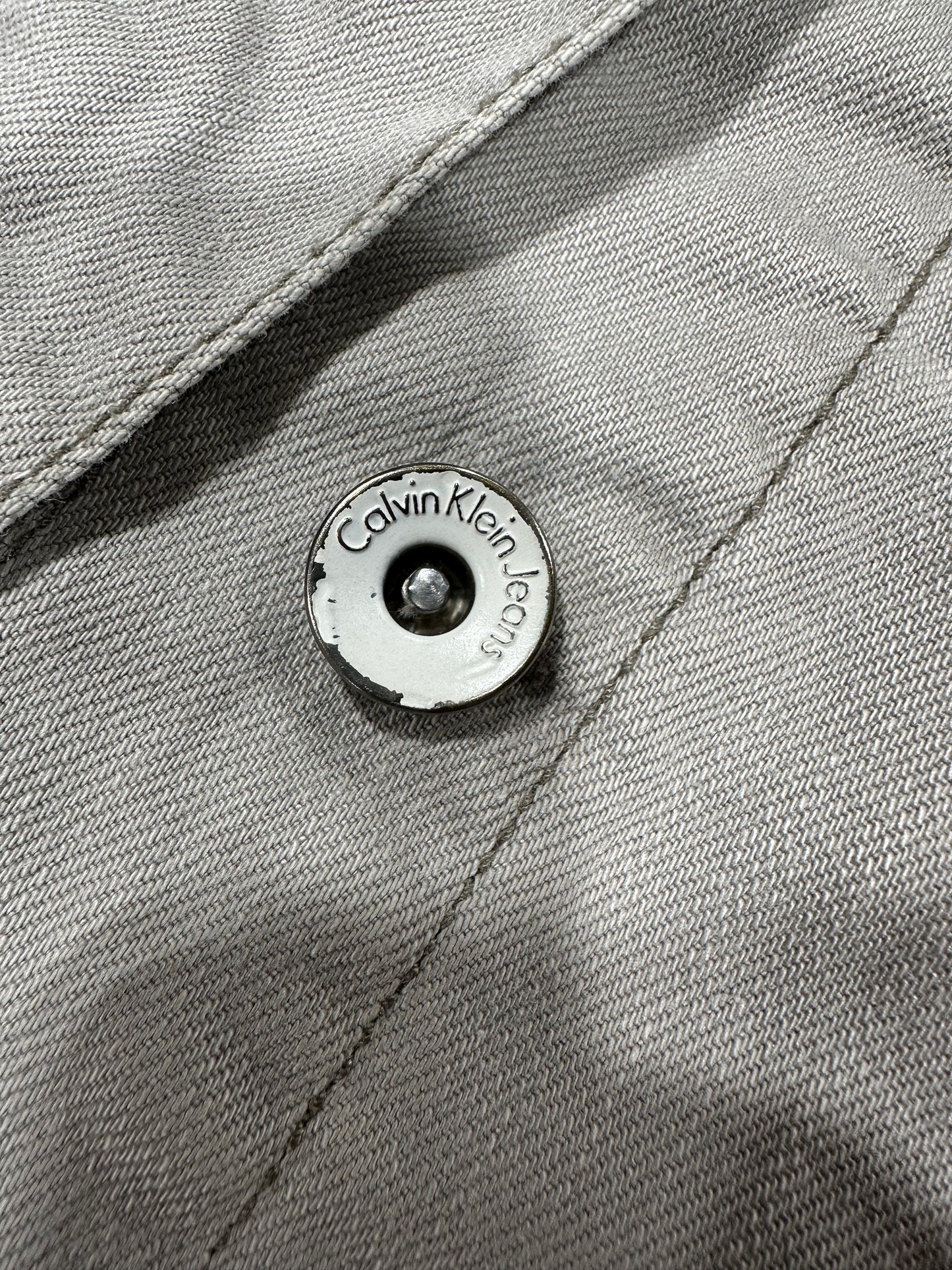 Women’s Calvin Klein Jean Jacket Large Grey