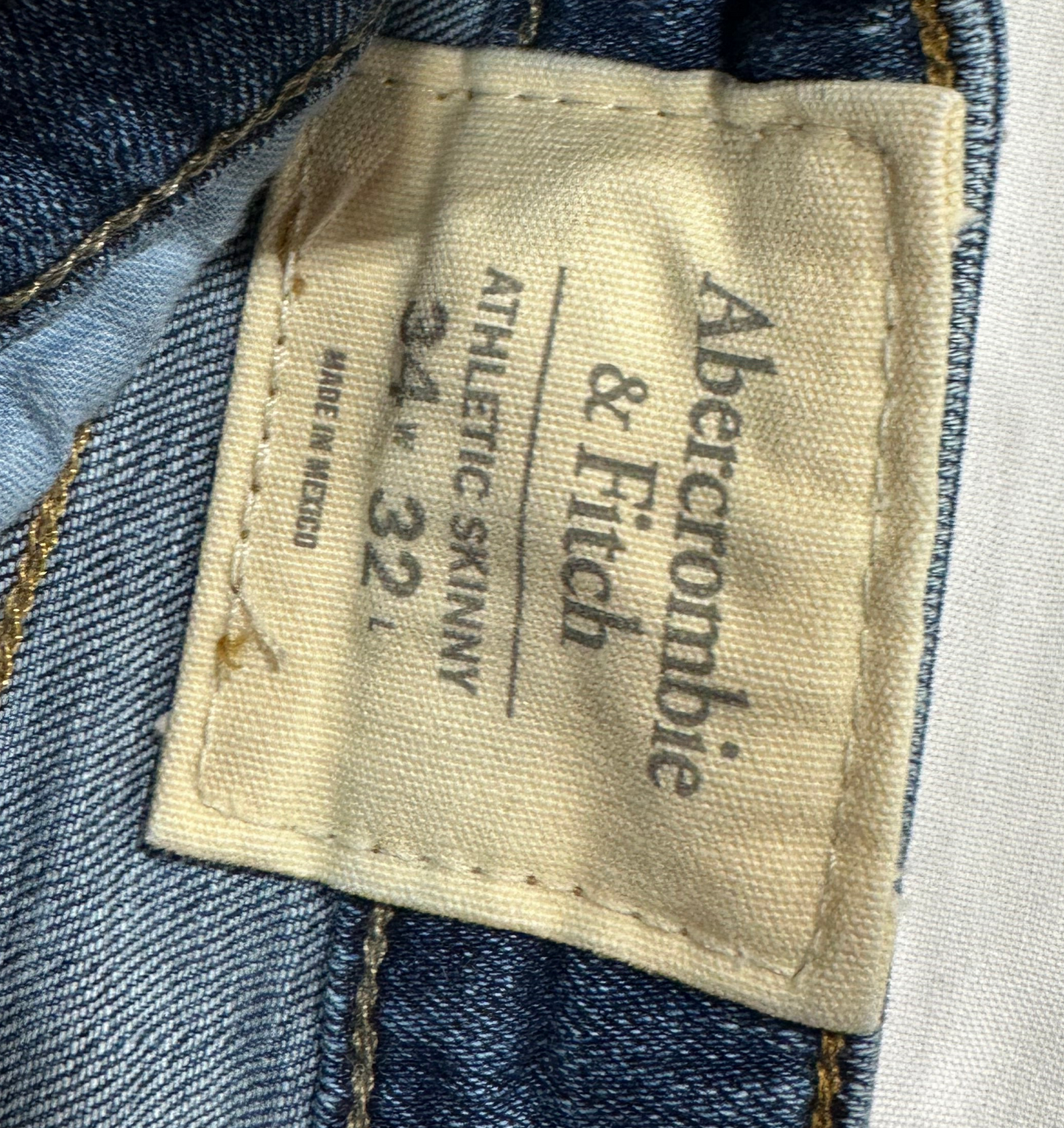 Men’s Ambercrombie & Fitch Jeans 34x32 Athletic Skinny