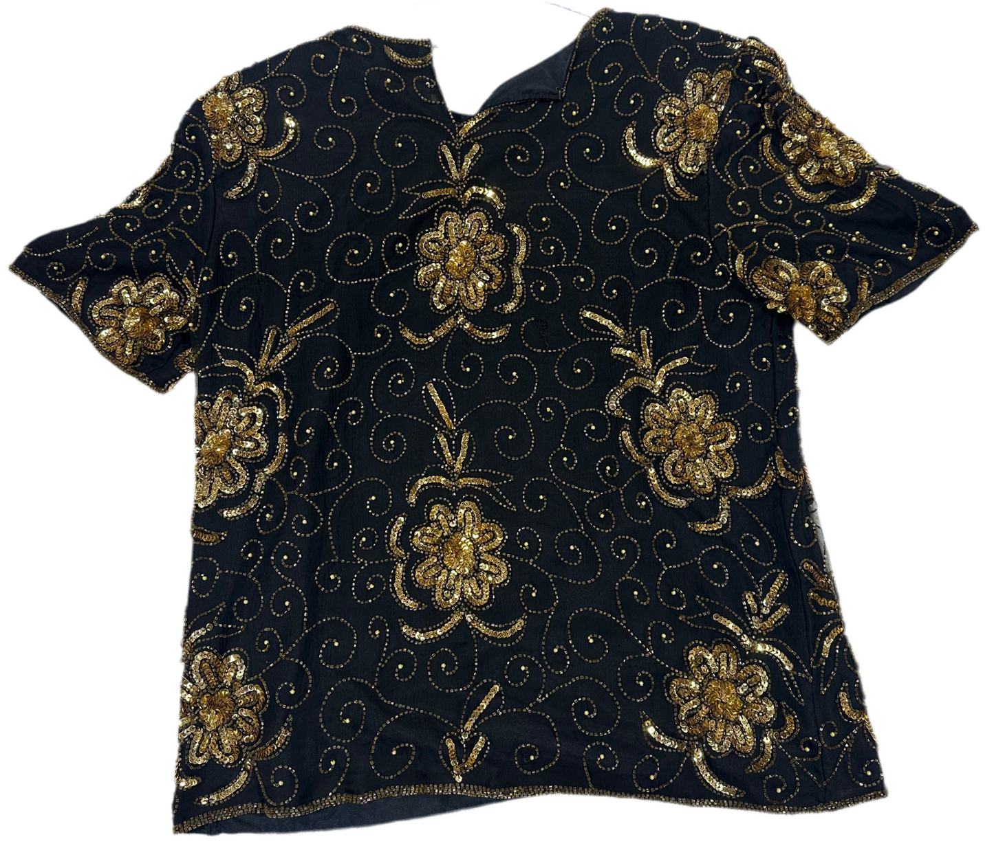 Vintage Exotica Silk Shirt Size M
